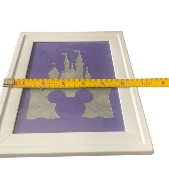 New Disney Castle Framed Silouette Mickey Wars Minnie Goofy Americana - Picture 4 of 9